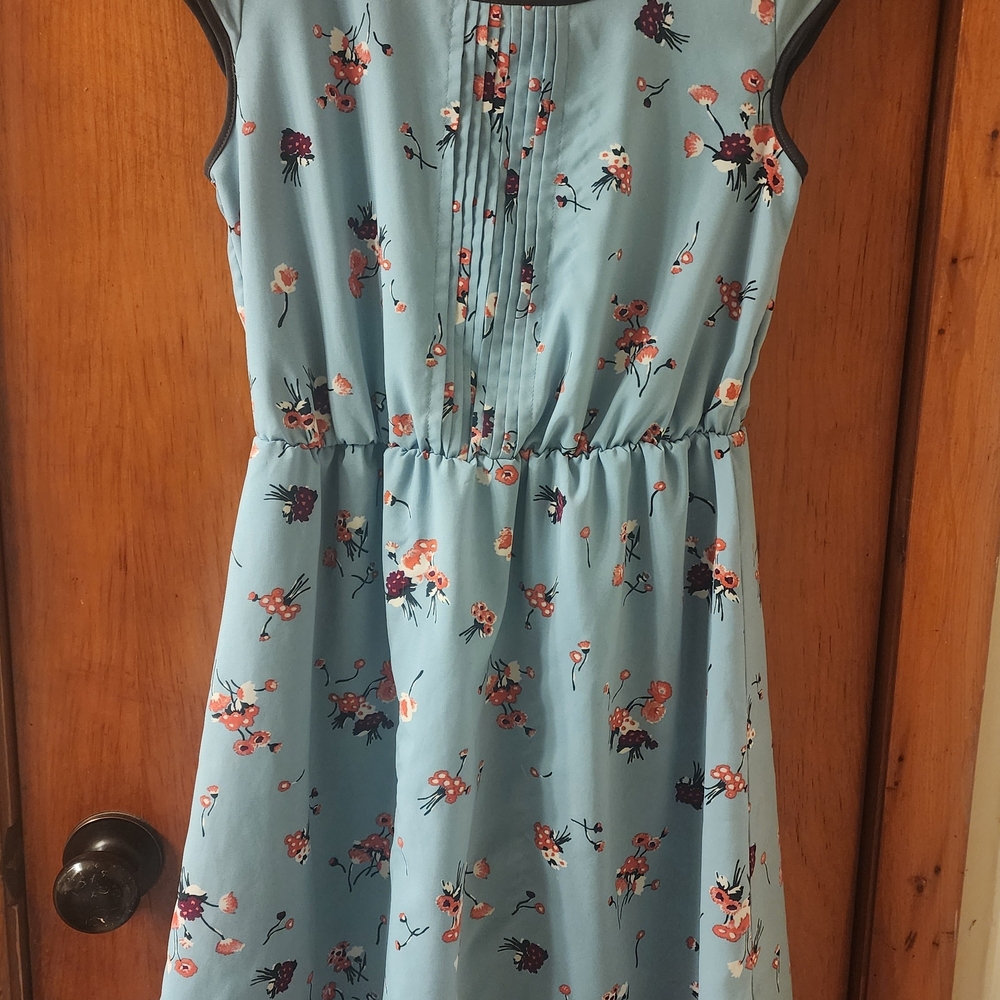 Floral Blue Dress